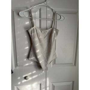 Free People Square Neck white bodysuit size XS